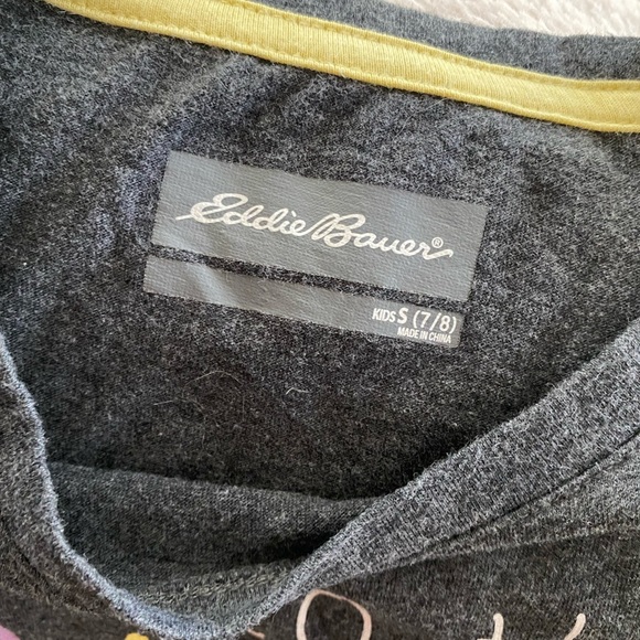 Girls 7/8 Eddie Bauer “Go into the Wild” T-shirt - Picture 3 of 4